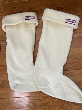 Hunter Fleece Boot Socks - Cream